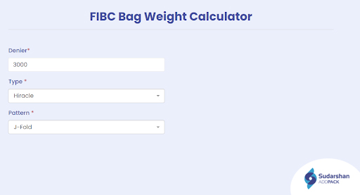 fibc bag weight calculator